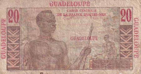 Guadeloupe 20 Francs Emile Gentil - 1946 - Série R.6 - B+ - P.33