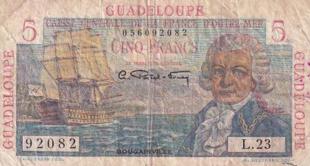 Guadeloupe 5 Francs Bougainville - 1946 - Série L.23 - TB - P.31