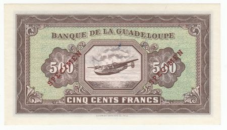 Guadeloupe 500 Francs Santa Maria - 1945 - Spécimen A 1 - Neuf