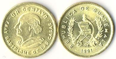 Guatemala 1 Centavo KM.275.2 - 1991