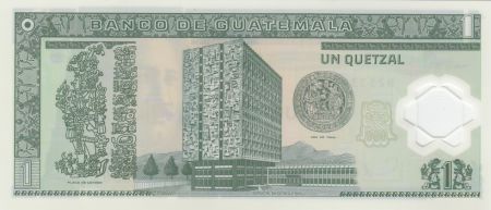 Guatemala 1 Quetzal 2006 - Gal J.M. Oreliana - Banque Centrale - Polymer