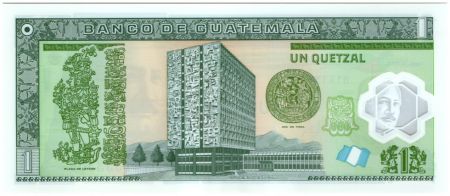 Guatemala 1 Quetzal Gal J.M. Oreliana - Banque Centrale (Canadian Bank Note)