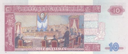 Guatemala 10 Quetzales 2006 - Général M. G. Granados - Assemblé Nationale 1872