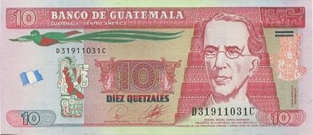 Guatemala 10 Quetzales Gal M. G. Granados - Assemblé Nationale 1872