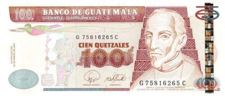 Guatemala 100 Quetzales 2007 - Francisco Marroquin - Université San Carlos