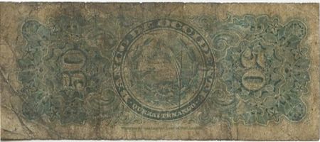 Guatemala 50 Centavos 1900 - République - Banco de Occidente