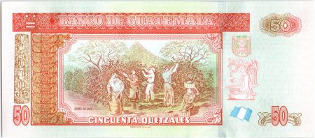 Guatemala 50 Quetzales C. O. Zachrisson - Recolte du café 2013 (2017)