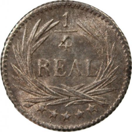 Guatemala GUATEMALA - 1/4 REAL ARGENT 1897