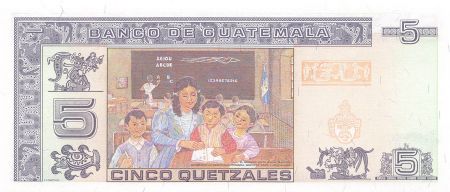 Guatemala GUATEMALA  GENERAL BARRIOS - 5 QUETZALES 2003 - P.NEUF