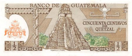 Guatemala GUATEMALA  TECUN UMAN - 1/2 QUETZAL 1982