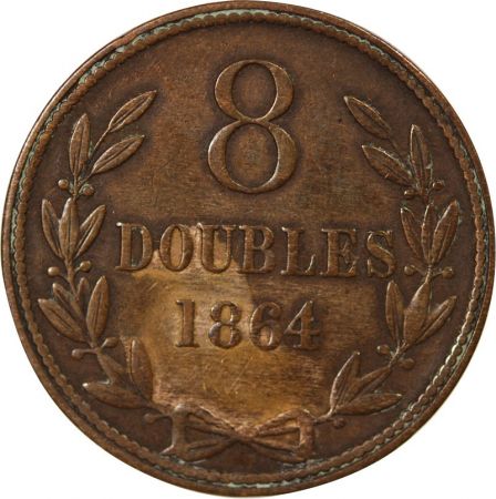 Guernesey GUERNESEY - 8 DOUBLES - 1864
