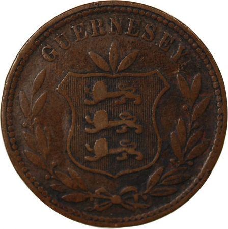 Guernesey GUERNESEY - 8 DOUBLES - 1868, H HEATON