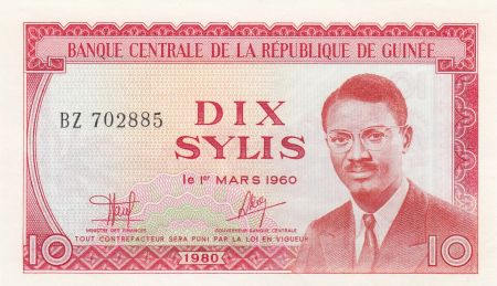 Guinée 10 Sylis 1980 - P. Lumumba, Bananes