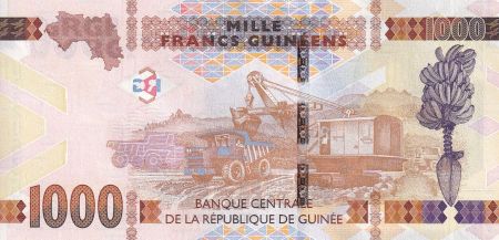 Guinée 1000 Francs - Femme - Bauxite - 2018 - P.NEW