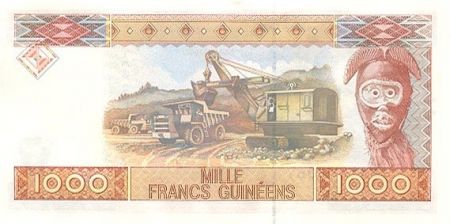 Guinée 1000 Francs 1998 - Femme - Bauxite