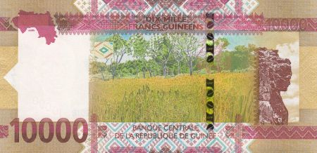 Guinée 10000 Francs Enfant et colombes - 2018 - Neuf