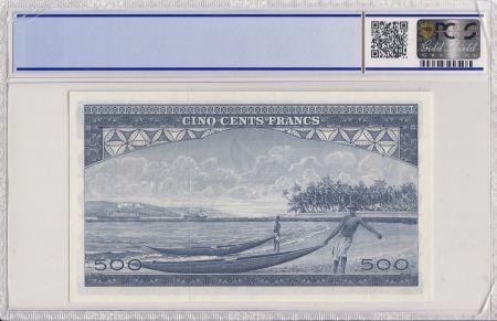 Guinée 500 Francs 1960 - Sekou Touré - Pirogues - PCSS 63