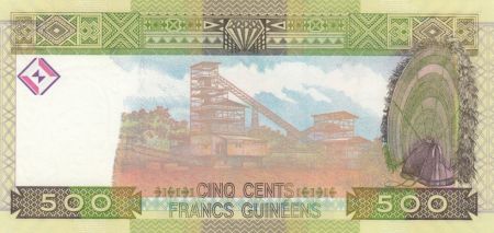 Guinée 500 Francs Femme - Exploitation minière - Série AX - 2006