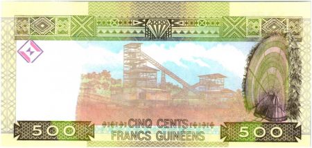 Guinée 500 Francs Femme - Exploitation minière 2006