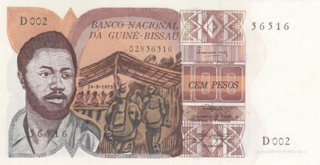 Guinée Bissau 100 Pesos D. Ramos - 1975 - Neuf - P.2 Série D.002