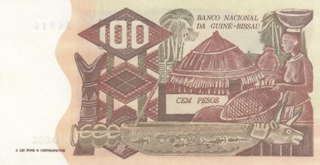 Guinée Bissau 100 Pesos D. Ramos - 1975 - Neuf - P.2 Série D.002