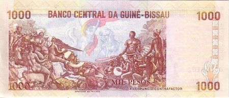 Guinée Bissau 1000 Pesos Amilcar Cabral - Tableau Apothéose du Triumph