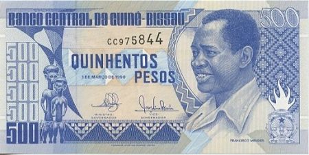 Guinée Bissau 500 Pesos Francisco Mendès - Esclaves quittant l\'Afrique