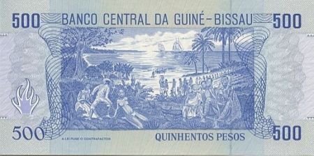 Guinée Bissau 500 Pesos Francisco Mendès - Esclaves quittant l\'Afrique