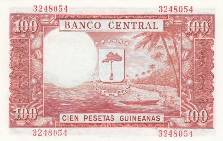 Guinée Equatoriale 100 Pesetas Bananier - 1969