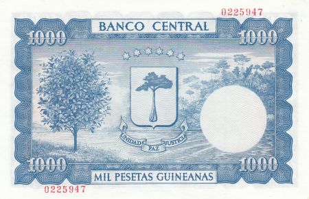 Guinée Equatoriale 1000 Pesetas Francisco Macias - 1969