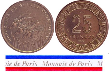 Guinée Equatoriale 25 Francos - 1985 - Essai