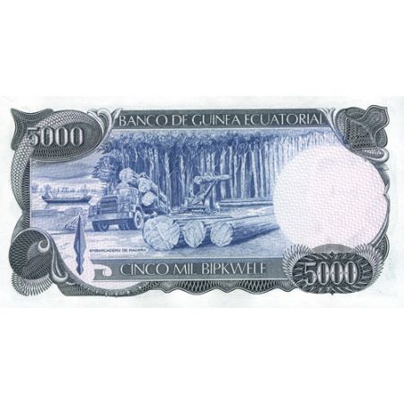 Guinée Equatoriale Billet 5000 Bipkwele GUINEE EQUATORIALE 1979 - Enrique Nvo Okenve