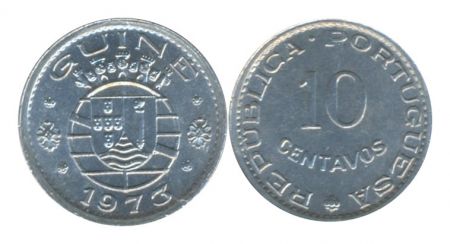 Guinée Portugaise 10 Centavos Armoiries