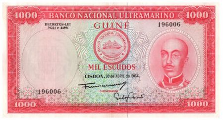 Guinée Portugaise 1000 Escudos Honorio Barreto - 1964