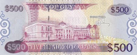 Guyana 500 Dollars - Carte du Guyana - ND (2018) - Série AT - P.37B