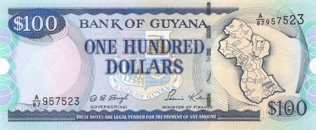 Guyana GUYANA - 100 DOLLARS 1999 - P.NEUF