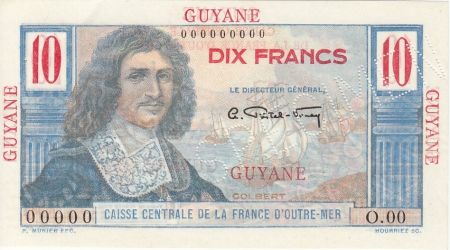Guyane Française 10 Francs Colbert - 1946 Spécimen