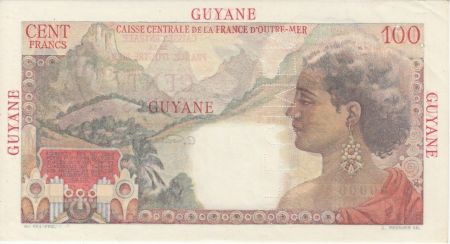 Guyane Française 100 Francs La Bourdonnais - 1946 Spécimen - Série O.0