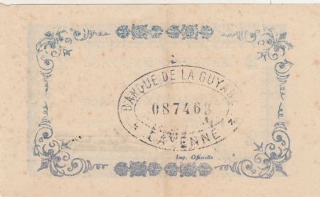 Guyane Française 2 Francs Bleu Type 1945 - N° 087463