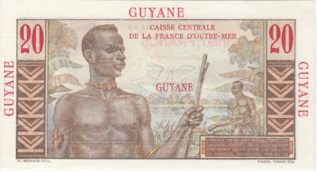 Guyane Française 20 Francs Emile Gentil - 1946 Spécimen