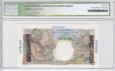 Guyane Française 50 Francs Belain d\'Esnambuc - 1946