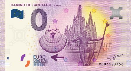 Guyane Française Billet 0 Euro Souvenir - Chemin de Saint Jacques de Compostelle - Espagne 2019