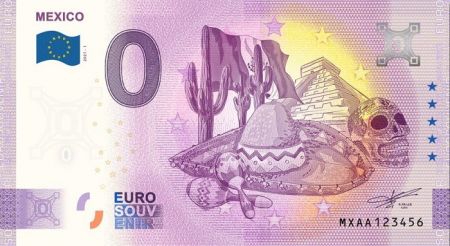 Guyane Française Billet 0 Euro Souvenir - Mexique 2021
