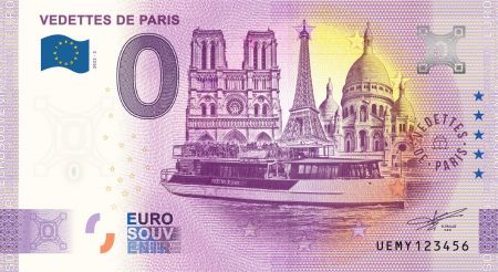 Guyane Française Billet 0 Euro Souvenir - Vedette de Paris - France 2022