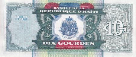 Haïti 10 Gourdes - Catherine F. Arcahaie - Armoiries - 2000 - P.265a