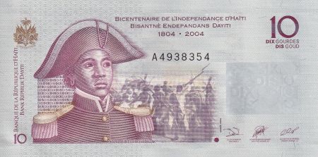 Haïti 10 Gourdes - Sanite Belair - Bicentenaire de L\'independance d\'Haïti - 2004 - P.272a