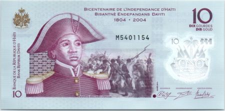 Haïti 10 Gourdes - Sanite Belair - Bicentenaire de L\'independance d\'Haïti - Polymer - 2014 - Neuf - P.279
