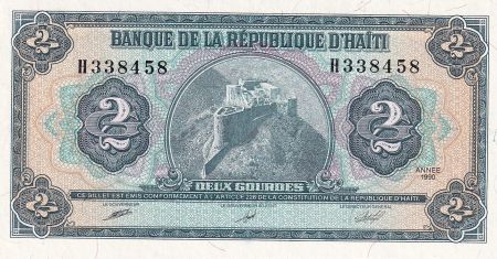 Haïti 2 Gourdes - Citadelle - Armoiries - 1990 - P.254