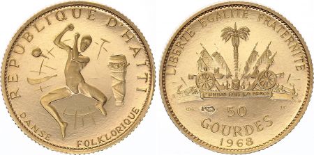 Haïti 50 Gourdes 1970 - Or - KM.68 - SUP