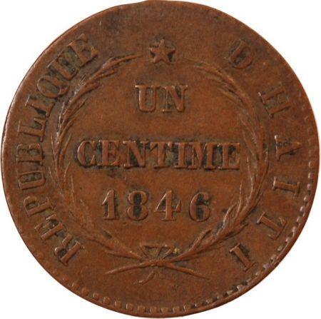Haïti HAITI - 1 CENTIME 1846 (an 45)